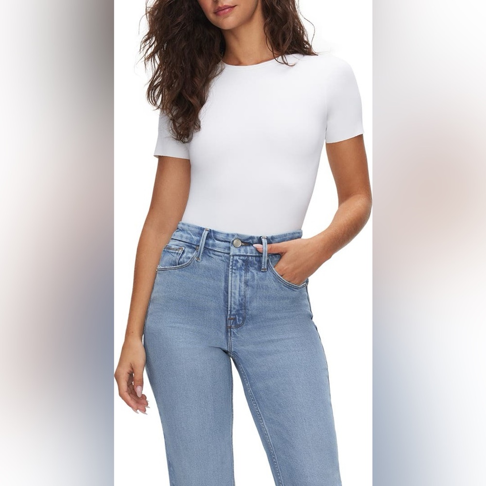 Good American Cream Bodysuit
